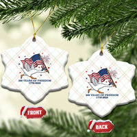 Freedom 250th Anniversary Ceramic Ornament Funny 4th Of July Silly Goose