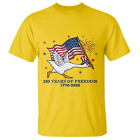 Freedom 250th Anniversary T Shirt Funny 4th Of July Silly Goose