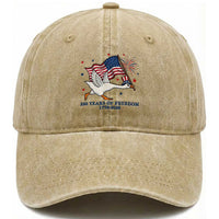 Freedom 250th Anniversary Washed Cotton Baseball Cap Funny 4th Of July Silly Goose