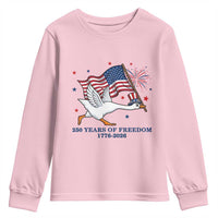 Freedom 250th Anniversary Youth Sweatshirt Funny 4th Of July Silly Goose