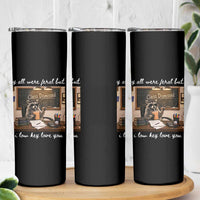 Last Day of School Teacher Feral Raccoon Skinny Tumbler Funny End of Year Summer Break Gift