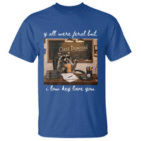 Last Day of School Teacher Feral Raccoon T Shirt Funny End of Year Summer Break Gift