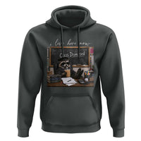Funny Raccoon Graduation Hoodie I Live Here Now