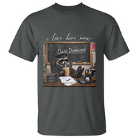 Funny Raccoon Graduation T Shirt I Live Here Now