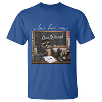 Funny Raccoon Graduation T Shirt I Live Here Now