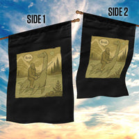 Funny Bigfoot Fishing Garden Flag Sasquatch Loch Ness Monster Introvert Bruh - Wonder Print Shop