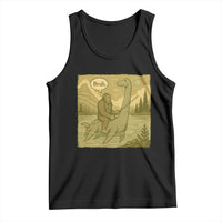 Funny Bigfoot Fishing Tank Top Sasquatch Loch Ness Monster Introvert Bruh - Wonder Print Shop