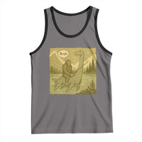 Funny Bigfoot Fishing Tank Top Sasquatch Loch Ness Monster Introvert Bruh - Wonder Print Shop