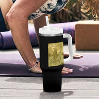 Funny Bigfoot Fishing Tumbler With Handle Sasquatch Loch Ness Monster Introvert Bruh - Wonder Print Shop