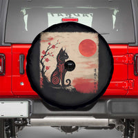 Kawaii Anime Cat Japanese Cherry Blossom Spare Tire Cover - Wonder Print Shop