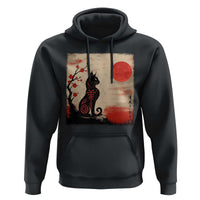 Kawaii Anime Cat Japanese Cherry Blossom Hoodie - Wonder Print Shop