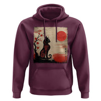 Kawaii Anime Cat Japanese Cherry Blossom Hoodie - Wonder Print Shop