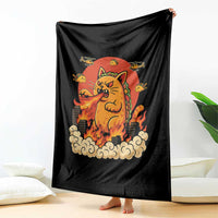 Tacocat Monster Throw Blanket Funny Cats Taco Lovers - Wonder Print Shop