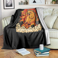 Tacocat Monster Throw Blanket Funny Cats Taco Lovers - Wonder Print Shop