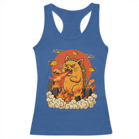 Tacocat Monster Racerback Tank Top Funny Cats Taco Lovers - Wonder Print Shop