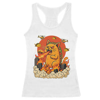 Tacocat Monster Racerback Tank Top Funny Cats Taco Lovers - Wonder Print Shop