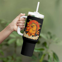 Tacocat Monster Tumbler With Handle Funny Cats Taco Lovers - Wonder Print Shop