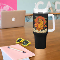Tacocat Monster Tumbler With Handle Funny Cats Taco Lovers - Wonder Print Shop