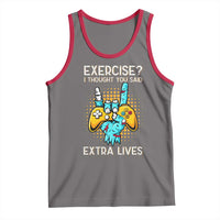 Funny Gamer Skeleton Hand Tank Top Exercise I Thought You Said Extra Lives - Wonder Print Shop
