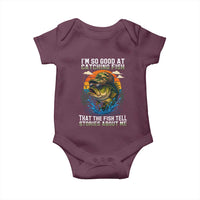 Funny Bass Fishing Baby Onesie I Am So Good At Catching Fish That The Fish Tell Stories About Me - Wonder Print Shop