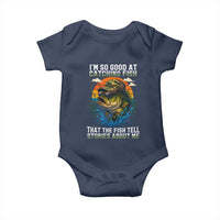 Funny Bass Fishing Baby Onesie I Am So Good At Catching Fish That The Fish Tell Stories About Me - Wonder Print Shop