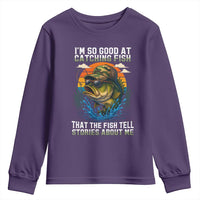 Funny Bass Fishing Youth Sweatshirt I Am So Good At Catching Fish That The Fish Tell Stories About Me - Wonder Print Shop