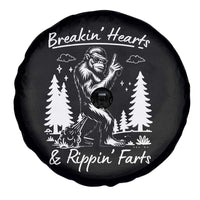 Funny Bigfoot Sasquatch Spare Tire Cover Breakin Hearts And Rippin Farts - Wonder Print Shop