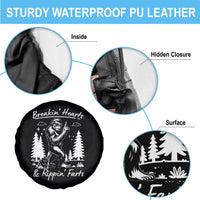 Funny Bigfoot Sasquatch Spare Tire Cover Breakin Hearts And Rippin Farts - Wonder Print Shop