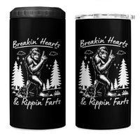 Funny Bigfoot Sasquatch 4 in 1 Can Cooler Tumbler Breakin Hearts And Rippin Farts - Wonder Print Shop