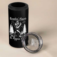 Funny Bigfoot Sasquatch 4 in 1 Can Cooler Tumbler Breakin Hearts And Rippin Farts - Wonder Print Shop