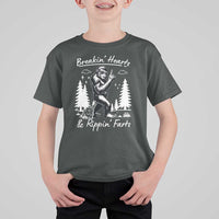 Funny Bigfoot Sasquatch T Shirt For Kid Breakin Hearts And Rippin Farts - Wonder Print Shop
