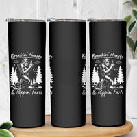 Funny Bigfoot Sasquatch Skinny Tumbler Breakin Hearts And Rippin Farts - Wonder Print Shop
