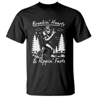 Funny Bigfoot Sasquatch T Shirt Breakin Hearts And Rippin Farts - Wonder Print Shop