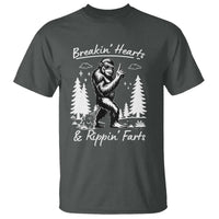 Funny Bigfoot Sasquatch T Shirt Breakin Hearts And Rippin Farts - Wonder Print Shop