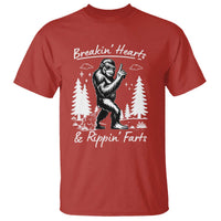 Funny Bigfoot Sasquatch T Shirt Breakin Hearts And Rippin Farts - Wonder Print Shop