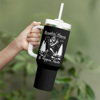 Funny Bigfoot Sasquatch Tumbler With Handle Breakin Hearts And Rippin Farts - Wonder Print Shop