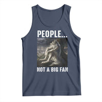 Funny Alpha Wolf Meme Tank Top Sarcastic People Not A Big Fan - Wonder Print Shop