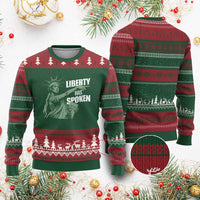 Funny Basketball Point God Liberty Meme Ugly Christmas Sweater Has Spoken Patriotic USA