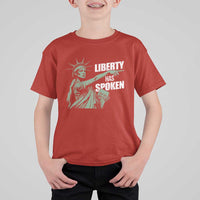 Funny Basketball Point God Liberty Meme T Shirt For Kid Has Spoken Patriotic USA