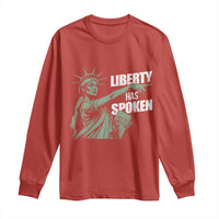 Funny Basketball Point God Liberty Meme Long Sleeve Shirt Has Spoken Patriotic USA