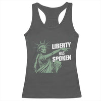 Funny Basketball Point God Liberty Meme Racerback Tank Top Has Spoken Patriotic USA