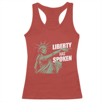 Funny Basketball Point God Liberty Meme Racerback Tank Top Has Spoken Patriotic USA
