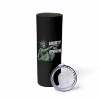 Funny Basketball Point God Liberty Meme Skinny Tumbler Has Spoken Patriotic USA