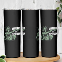 Funny Basketball Point God Liberty Meme Skinny Tumbler Has Spoken Patriotic USA