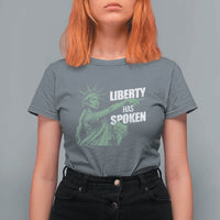 Funny Basketball Point God Liberty Meme T Shirt For Women Has Spoken Patriotic USA