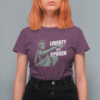 Funny Basketball Point God Liberty Meme T Shirt For Women Has Spoken Patriotic USA