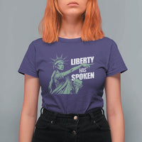 Funny Basketball Point God Liberty Meme T Shirt For Women Has Spoken Patriotic USA