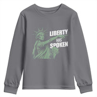 Funny Basketball Point God Liberty Meme Youth Sweatshirt Has Spoken Patriotic USA