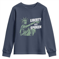 Funny Basketball Point God Liberty Meme Youth Sweatshirt Has Spoken Patriotic USA