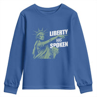 Funny Basketball Point God Liberty Meme Youth Sweatshirt Has Spoken Patriotic USA